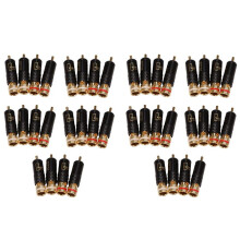40Pcs Rca Locking Plugs Audio Video Connectors