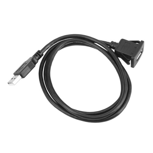 20X Car Dash Board Flush Mount USB Male to Female Socket Extension Panel Cable 1M 2