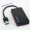 2X USB 3.0 Hub 4 Port High Speed Slim Compact Expansion Splitter 3