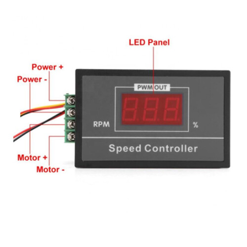 3X PWM  Motor Speed Controller with Digital Display 30A PWM Adjustable Speed Stepless Regulator 2