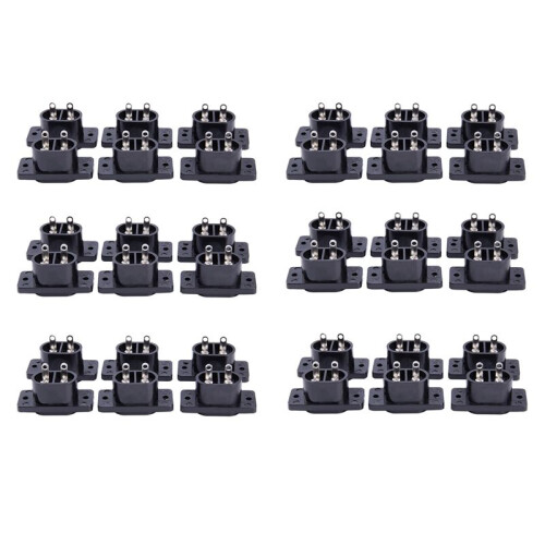 30 X AC 250V 2.5A IEC320 C7 Socket Solder Cup Pins Power Connector