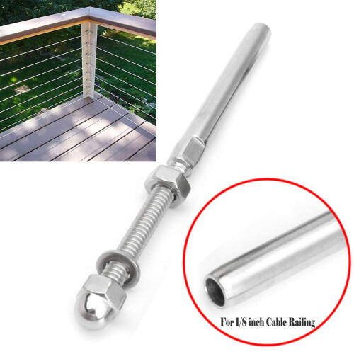 20x Threaded Boulon et PéDale Kit de Garde-Corps de Câble À Boule, 0,32 cm 2