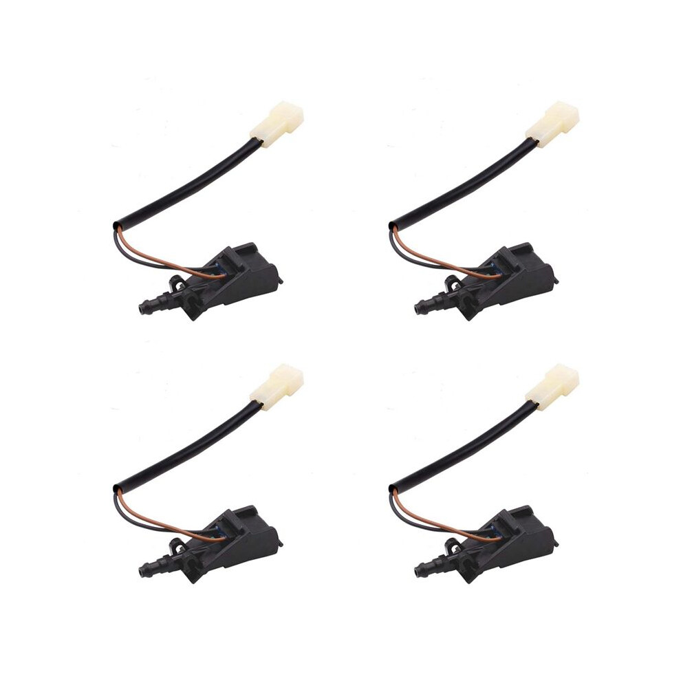 4X Car Heated Windshield Washer Spray Nozzle For Bora Mk4 Mk4 B5 Beetle Rapid 6E0955986b 6031082231475