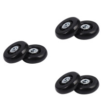 6 Set Bagages Valise Remplacement Roues Axes Caoutchouc Deluxe RéParation OD 64Mm Nouveau