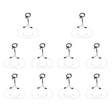 10pcs 3.5mm Plug Air Tube Anti-Radiation Earphone 2 Air Acoustic Tube Stereo Headset for for