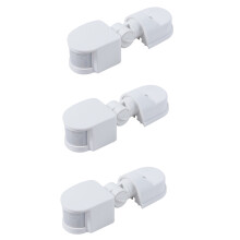 3X Infrared Motion Sensor AC110V-240V Adjustable Sensor  for PIR Body Motion Sensors (White)