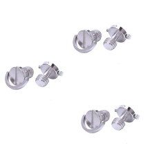 Longer Shaft D-Ring Screw 3/8 Inch-16 Thread Camera Tripod Quick Release Fixing Screw Adapter (Pack of 6)