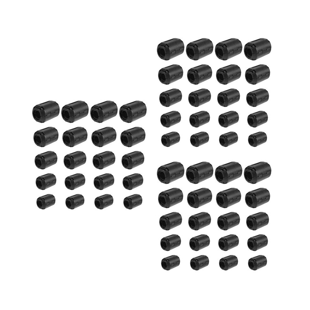 60 Pieces Clip- Ferrite Ring Core Rfi Emi Noise Suppressor Cable Clip For 3Mm/ 5Mm/ 7Mm/9Mm/13Mm Diameter Cable, Black 6032353583408