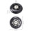 16 Pack Inline Skate Wheels Indoor/Outdoor Replacement Wheel with Bearings 70mm,Black 5