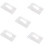 5x Vertical Hard Plastic Badge Holder Double Card ID Multi Transparent 10x6cm 1