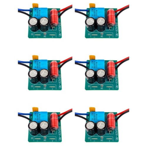 6X 60W 2 Way Audio Speaker Frequency Divider Treble Bass TWS 2 Unit Crossover Accessory