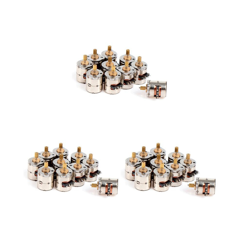 30Pcs/Pack 2-Phase 4-Wire Stepper Motor Miniature Stepper With Gear Small Tiny Motor Toy Engine Diy 4712540308206