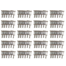 120 Roller Bridge Pull String Code Elektrische Gitaarzadel voor STRATOCASTER Telecaster Elektrische Gitaaraccessoires Zilver