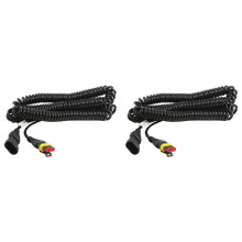 2X para CNHTC SINOTRUK SITRAK C7H Howo T7 Plugue Plano de Três Furos e Quatro Vias para Câmera de Monitoramento Fio de Mola AZ962258000171