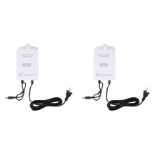 2X Fuente de Alimentación Ininterrumpida de 12V-2A para WiFi, Enrutador, Módem, Cámara de Seguridad UPS Protector de Respaldo de Batería Enchufe