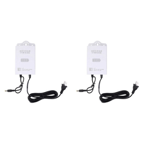 2X 12V-2A Uninterruptible Power Supply for WiFi, Router, Security Camera  UPS Battery Backup Protector US Plug