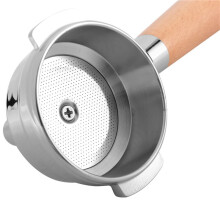 3X Porte-Filtre à Thé avec PoignéE en Bois et Costume Machine à Café 58 Mm/Porte-Filtre Teapresso/Conception pour Sachet de Thé et Thé Cassé