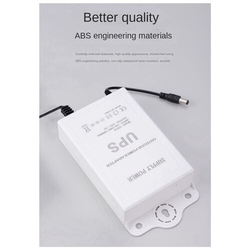 2X 12V-2A Uninterruptible Power Supply for WiFi, Router, Security Camera  UPS Battery Backup Protector US Plug 2