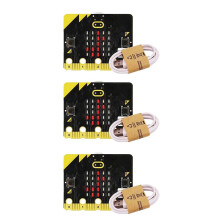 3X de Microbit Board V2 Kit Heeft Ingebouwde Luidsprekers en een Microfoon Die Kunstmatige Intelligentie Ondersteunt