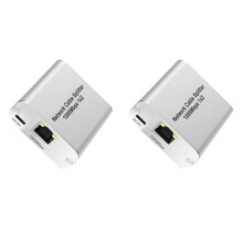 2X Ethernet Splitter 1 to 2 High Speed Gigabit Ethernet 2 Port Internet RJ45 LAN Splitter for Cat5/5e/6/7/8 Cable