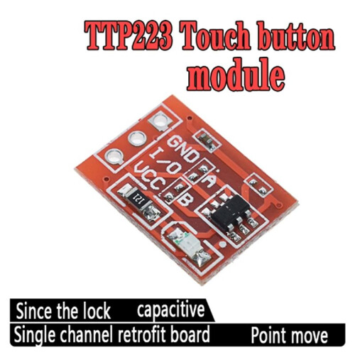 180Pcs TTP223 Touch Sensor Touch Button Module Self -Lock -to -Point Capacitance  Unilateral Transformation 1