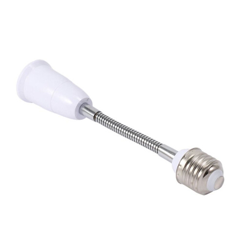 4X LED Light Bulb Holder Converters Adapter Flexible E27 to E27 20cm Length Flexible Extend Socket Base Type Extension