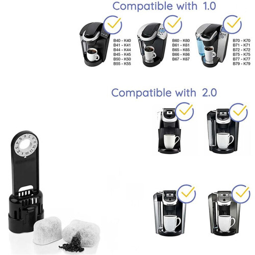 30-Pack Kolfilter Kompatibla för  BWF100-Maskiner, Byte Av Vattenfilter för  Espressomaskin 2