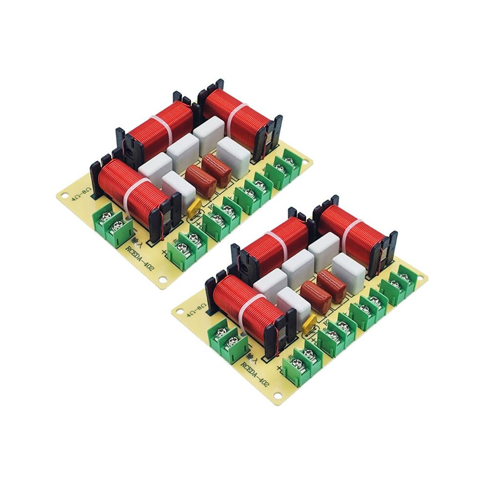 2X 200W 4 Way Crossover Audio Speaker Crossover Dual Bass + Midrange + Treble Frequency Divider Ktv Crossover 4711563978946