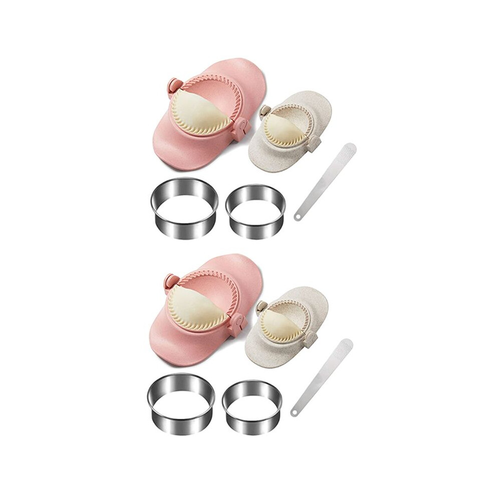 Typecat 4X Dumpling Maker, Dumpling Dough Press Mold Set With Ring Cutter And Stuffing Spoon, Kitchen Gadget For Empanada