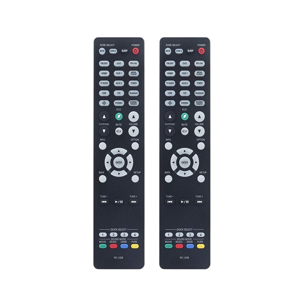 2X Rc-1228 Remote Control Replace For Integrated Network Av Receiver Avr-X3600h Avr-X2600h Avr-S950h Avr-X3500h 6033010811513