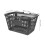 Grey Portable Storage Basket for Bathroom and Kitchen Organization, Lightweight Handheld Design 2