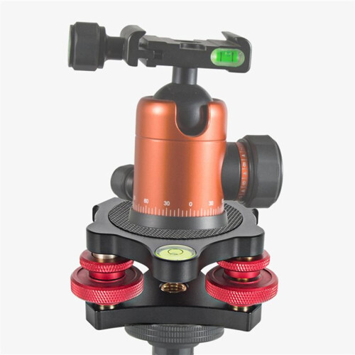 3X Tripod Leveling Base Leveler Adjusting Base Panning Level Plate DSLR Camera Adjustment Table Base