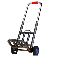 Folding Hand Truck Utility Dolly Cart with 2 Wheels Adjustable Handle Heavy Duty for Travel Shopping