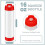 9X 16 Oz Inverted Plastic Squeeze Bottles, Refillable Tip Large Valve Dispenser Condiment Squeeze Bottle 7