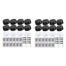 24 Pack 3D Night LED Light Lamp Base 16 Colors LED Light Display Base with Remote Control for Acrylic and Resin Glass