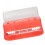 Micro Applicator Holder and Interdental Brush Dispenser, Large Capacity Transparent Storage Box Red 1