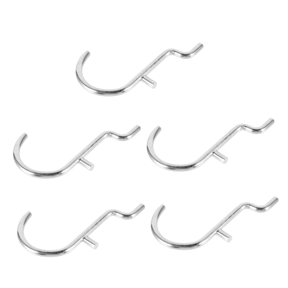 Stainless Steel U Shape Pegboard Hooks 5Pcs Heavy Duty For Garage Organization And Tool Storage 9053599593249