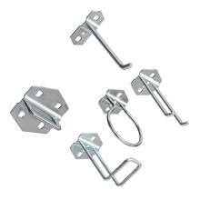 Pegboard Hooks Set with Secure Locking Durable Metal Tool Holders for Garage Organization