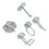 Pegboard Hooks Set with Secure Locking Durable Metal Tool Holders for Garage Organization 1