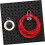Pegboard Hooks Set with Secure Locking Durable Metal Tool Holders for Garage Organization 2
