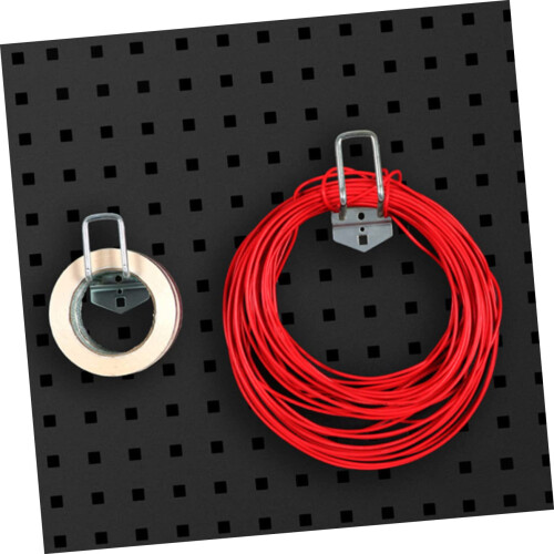 Pegboard Hooks Set with Secure Locking Durable Metal Tool Holders for Garage Organization 1