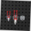 Pegboard Hooks Set with Secure Locking Durable Metal Tool Holders for Garage Organization 5