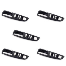 5X Alça Lateral Fibra de Carbono Interruptor da Janela da Porta Do Painel de Controle GuarniçõEs Moldura para MK5 5 2005-2009