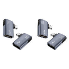 4-Teiliger OTG-Adapter für Fire TV Stick, 90 Grad /Rechts Abgewinkelter Micro-USB-auf-USB-OTG-Adapter für Android-Telefon/Tablet