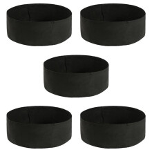 5X Lit de Jardin SuréLevé en Tissu Lit de Plantation SuréLevé Jardin Grandir Sac pour Plantes à Fleurs D'Herbes Dia 24 Pouces X 8 Pouces