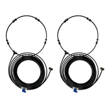 2X Outdoor Misting Fan Kit Fan Spray Ring Spray Tube Misting Fan Cooler Water Cool-Ing Patio US Standard Interface