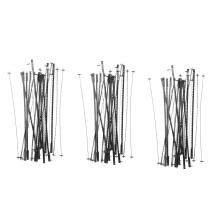 72Pcs Scroll Saw Blades 127mm Carbon Steel Fretsaw Blades with Pin 10/15/18/24 Teeth Standard Fine Cut Saw Blades