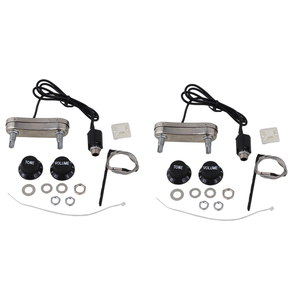 2X Acoustic Guitar Pickup Piezo & Passive Preamp Ps700 6032340581431