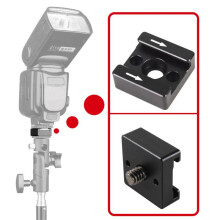 3Set 1/4 Thread Cold Hot Shoe Mount Adapter for DSLR Camera Cage Rig /Flash /LED Light /Microphone /Monitor Mounting