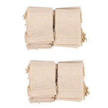 80 Pieces Sac en Toile de Jute avec Cordon de Serrage,13cmx10cm Sac de Cadeau de Cordon de Toile
